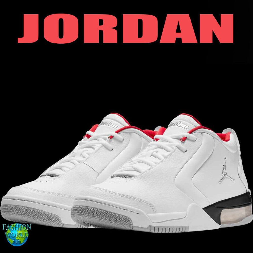 NWT Nike Men's Size 10 Jordan Big Fund White/Metallic Silver-Black BV6273-100